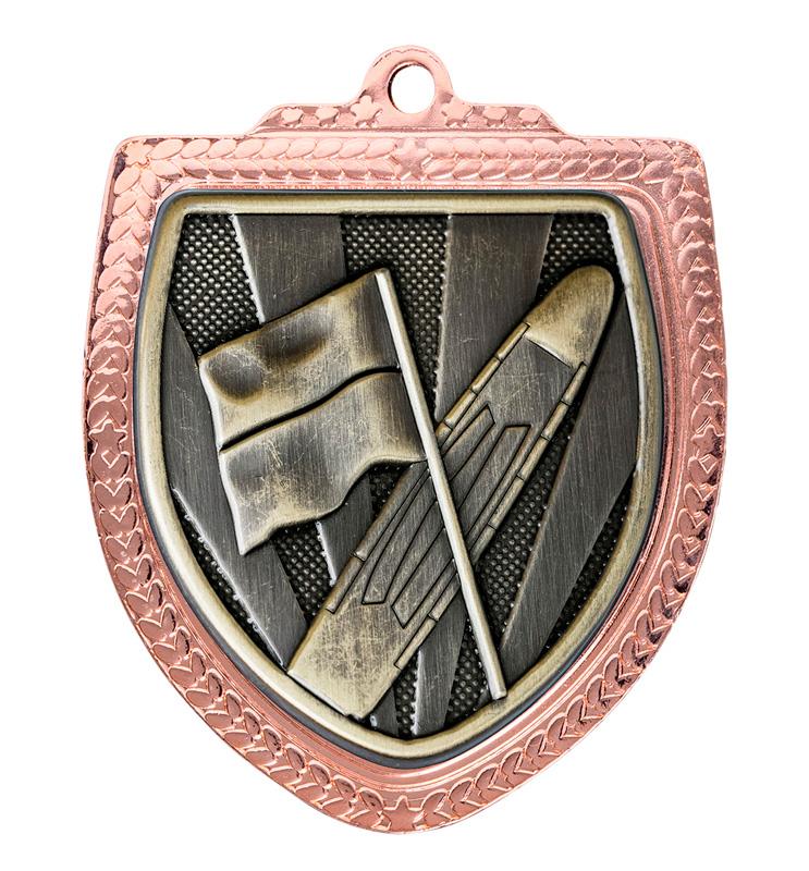 1067BVP-MS4G Shield Medal - Surf Lifesaving 8cm