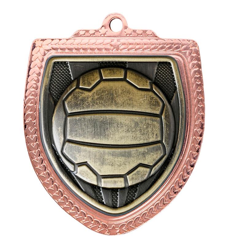 1067BVP-MS8B Shield Medal - Netball 8cm