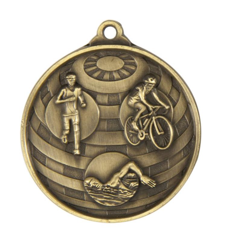 1073-15G Global Medal-Triathlon 5cm
