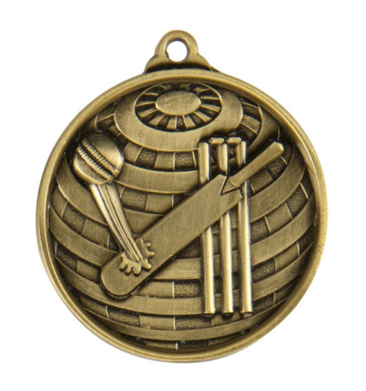 1073-1G Global Medal-Cricket 5cm