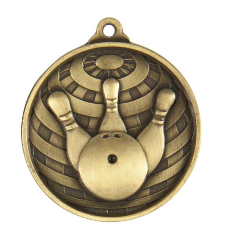 1073-21G Global Medal-Tenpin 5cm