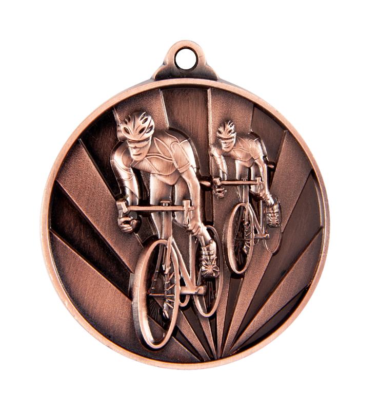 1076-14BR Sunrise Medal-Cycling 5cm