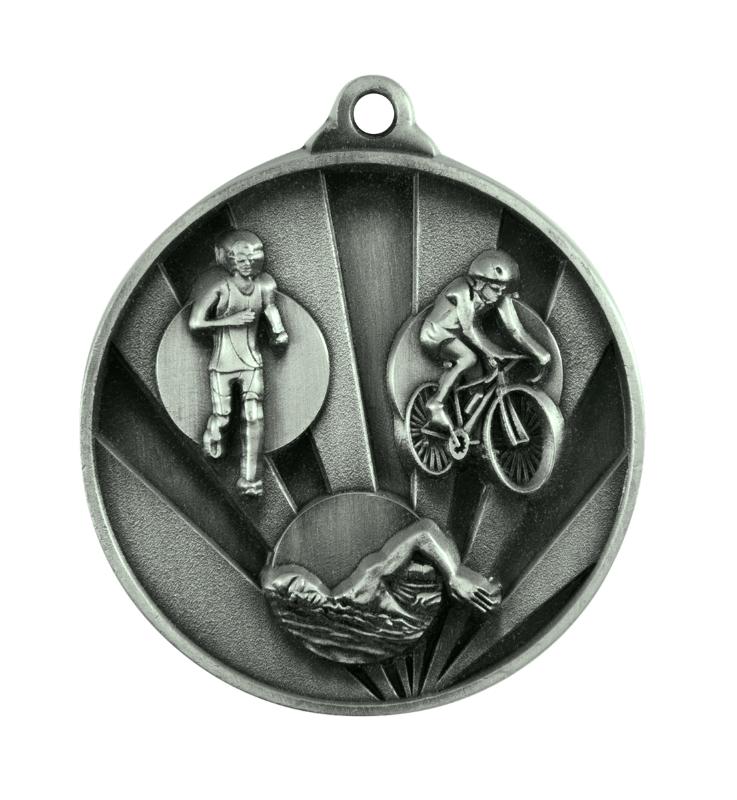 1076-15S Sunrise Medal-Triathlon 5cm
