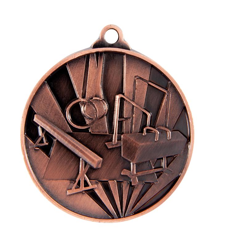 1076-20BR Sunrise Medal-Gymnastics 5cm