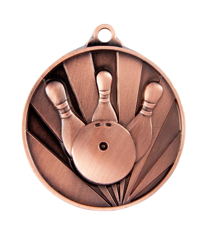 1076-21BR Sunrise Medal-Ten Pin 5cm