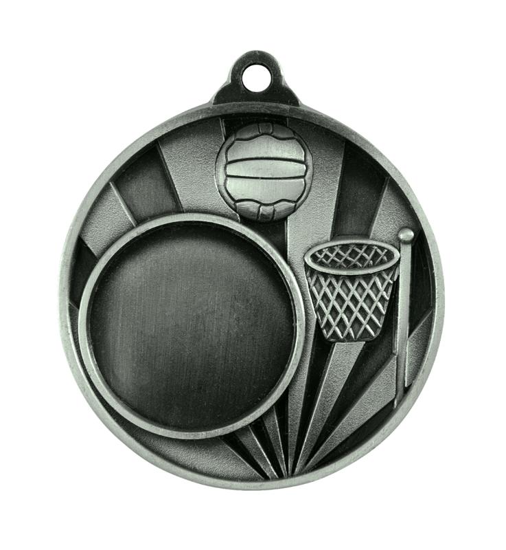 1076C-8S Sunrise Medal-Netball + 25mm insert 5cm