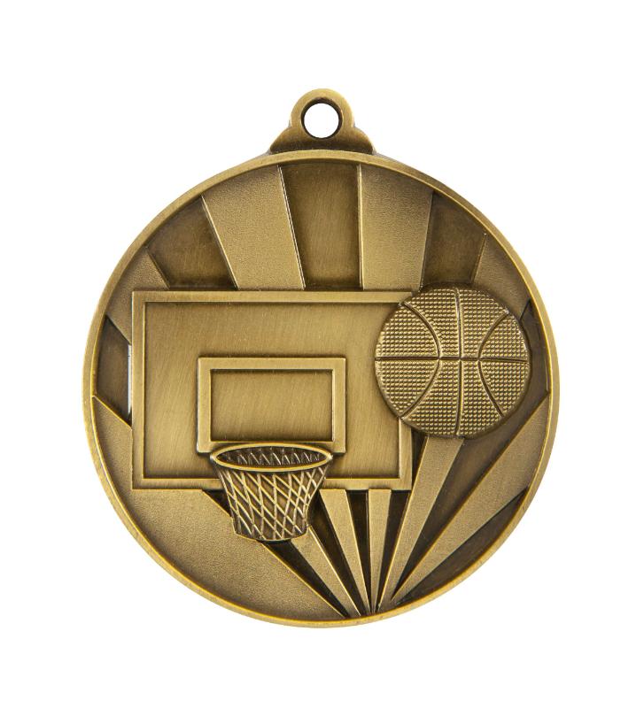1077-7G Sunrise Medal-Basketball 7cm