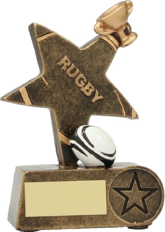 11539M Rugby Sports Star 13cm