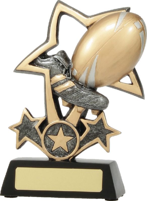 12439L Rugby Tri-Star 15cm