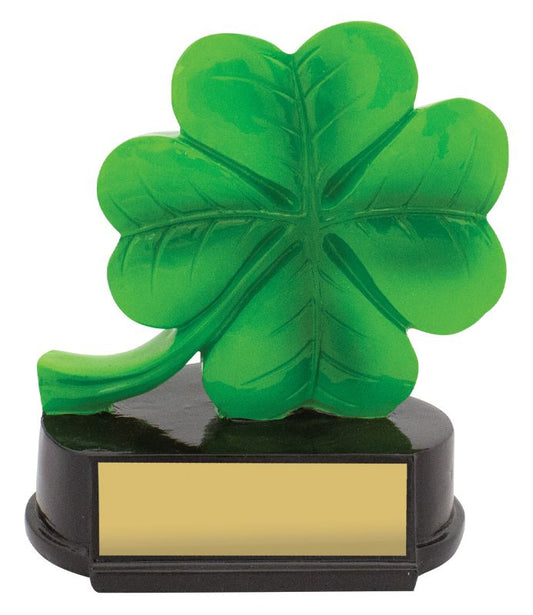 12504 Four Leaf Clover Lucky Trophy 13cm