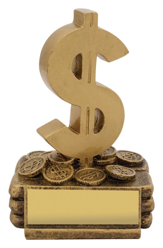 12508 Dollar Award Trophy 14.5cm