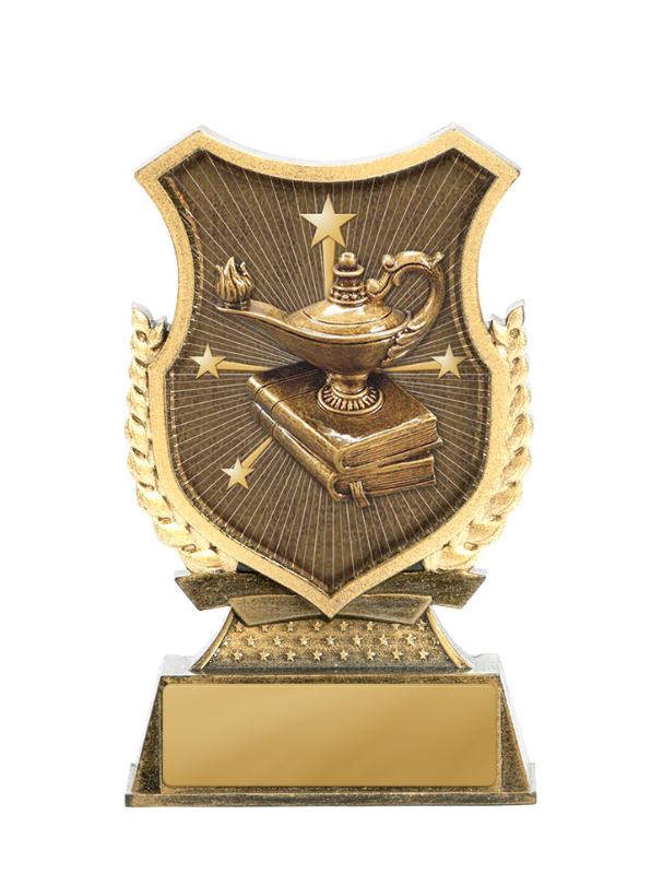 20AA-SS39GS Shield Stand-Lamp of Knowledge 12.5cm