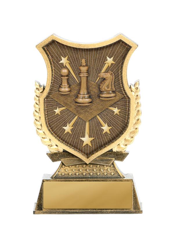 20AA-SS43GS Shield Tower-Chess 12.5cm