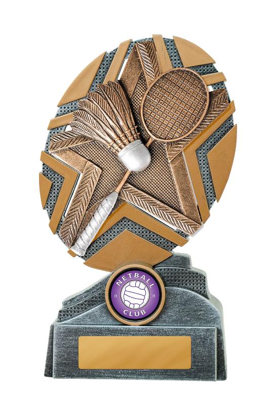 24C-RS57 Starburst Stand-Badminton 17cm