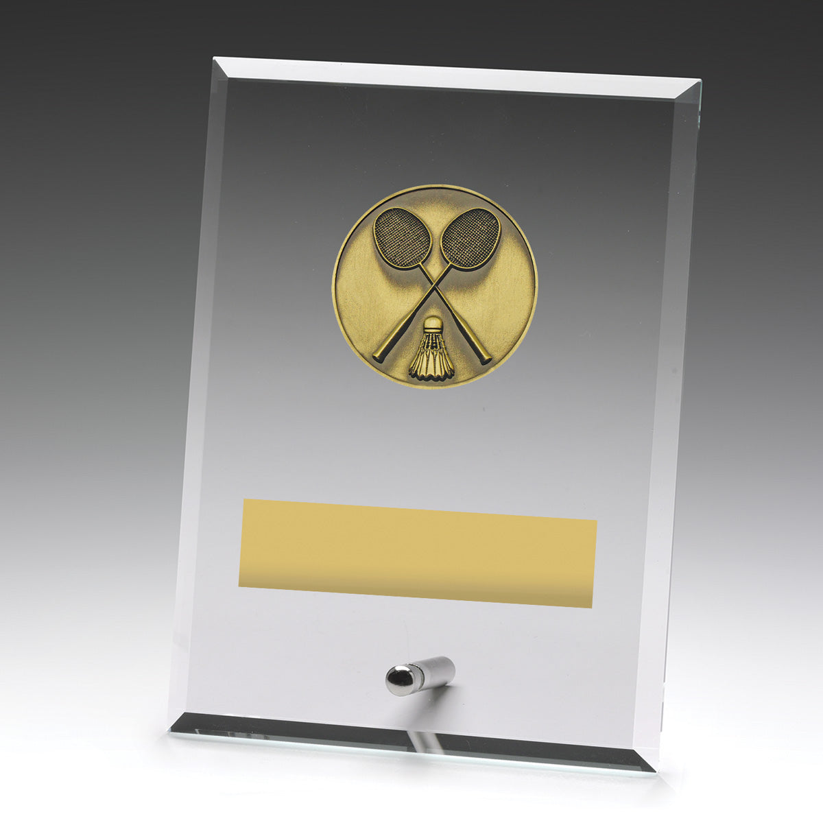 DY146 Glass Plaques - Badminton