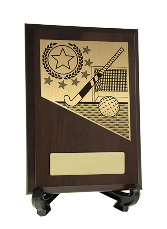 8231CH-PS24A Plaque with Hockey Trim 15.5cm