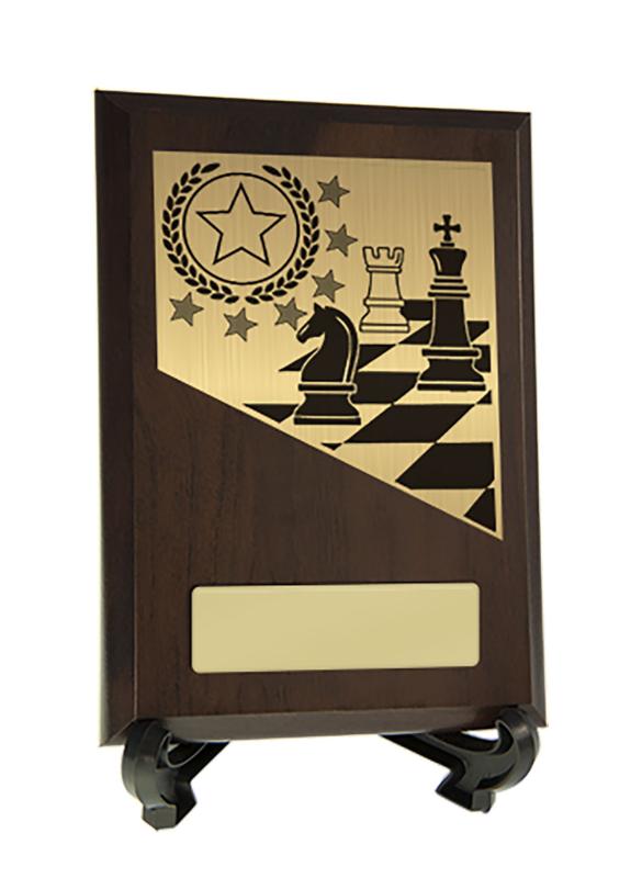8231CH-PS43A Plaque with Chess Trim 15.5cm
