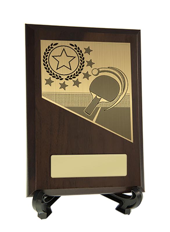 8231CH-PS59A Plaque with Table Tennis Trim 15.5cm