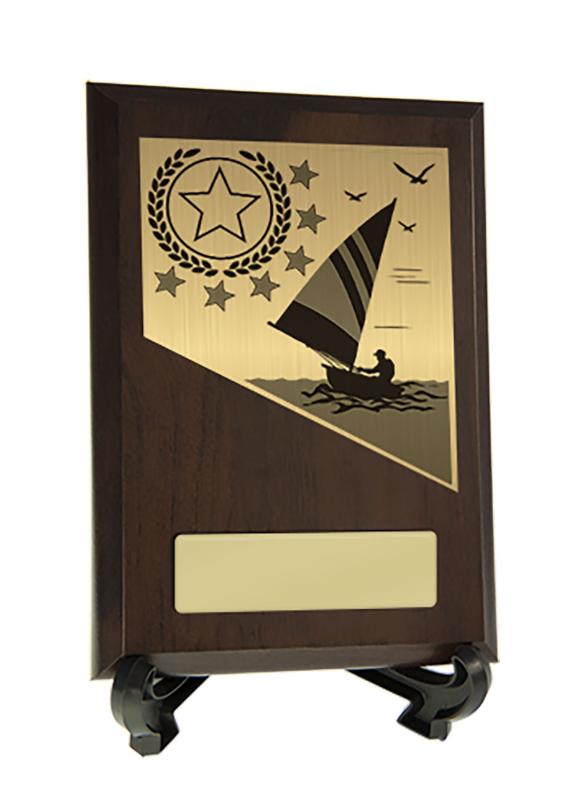 8231CH-PS67A Plaque with Sailing Trim 15.5cm