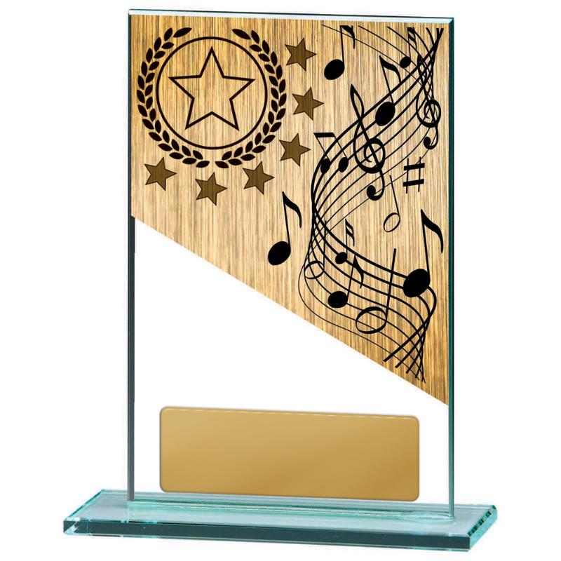 BG01B-PS44A Music Theme on Glass 15cm