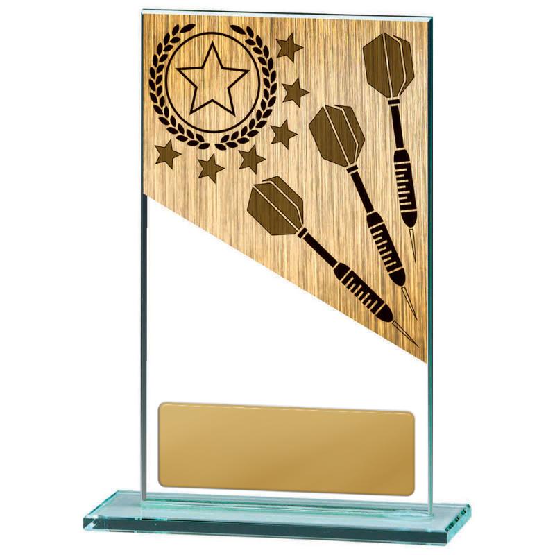 BG01C-PS26A Darts Theme on Glass 17cm
