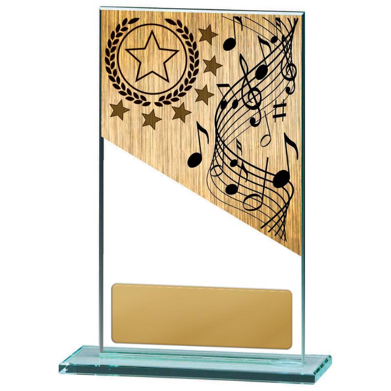 BG01C-PS44A Music Theme on Glass 17cm
