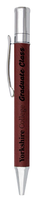 LEP06 Leatherette Rose Pen with Chrome Finish