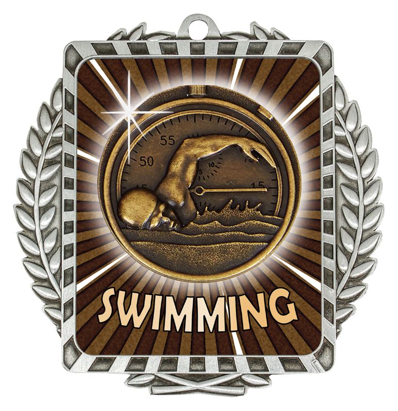 LWM002S Lynx Wreath Swimming Silver