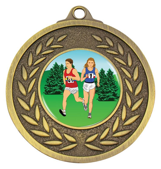 ME225G-K18 Wreath Victory Running Gold