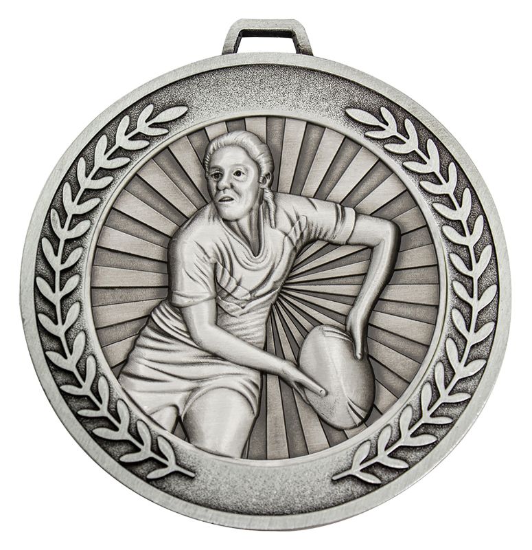 MMJ516S Prestige Rugby Female Silver Medal 7cm