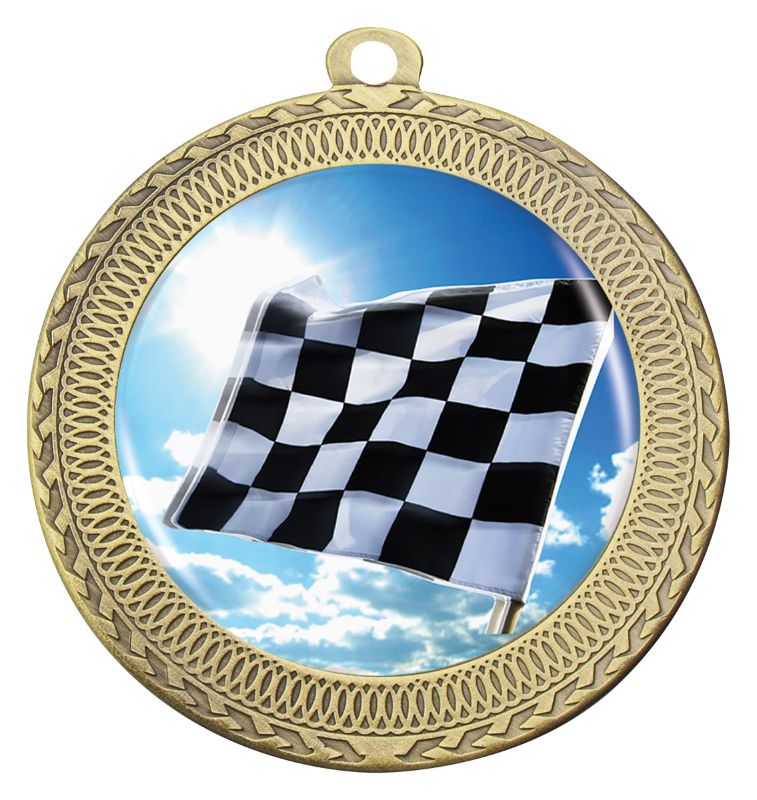 MVN841G Ovation Motorsport Medal Gold Medal 7cm