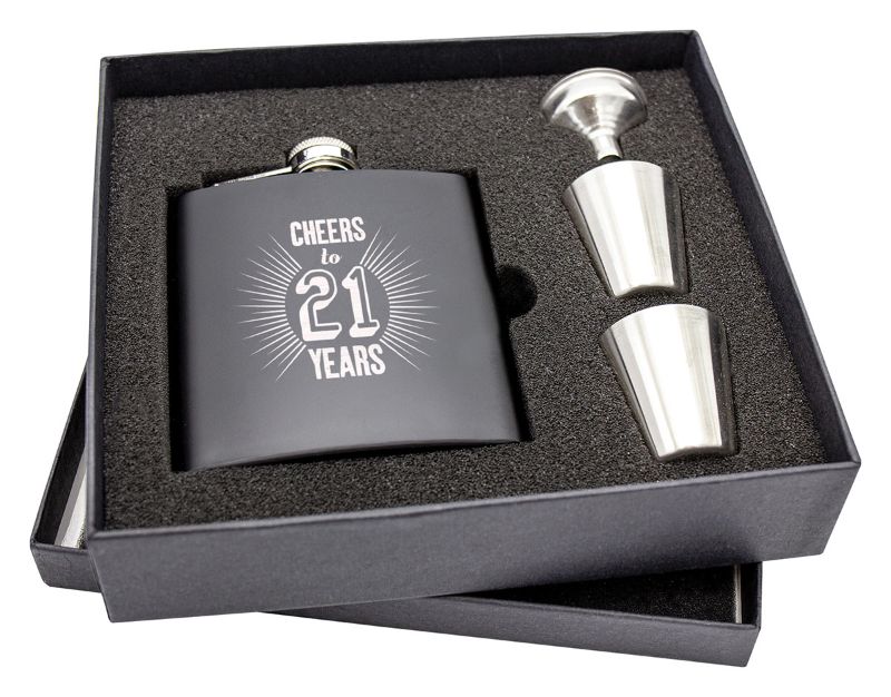 PXK27 Gift Box with funnel & cups for 6oz Flask