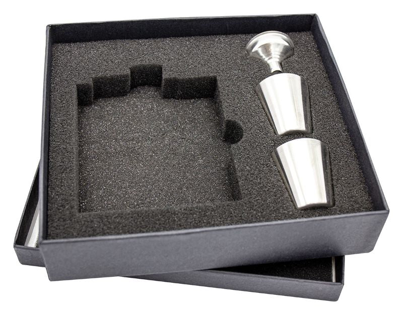 PXK27 Gift Box with funnel & cups for 6oz Flask