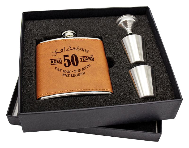 PXK27 Gift Box with funnel & cups for 6oz Flask