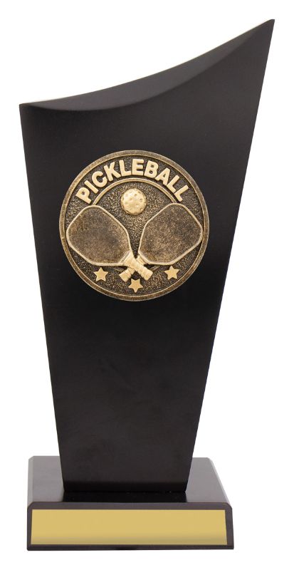 SK571A Pickleball Black Timber Spartan Crest 22cm