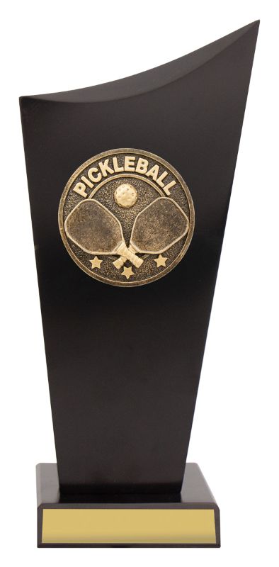 SK571B Pickleball Black Timber Spartan Crest 24.5cm