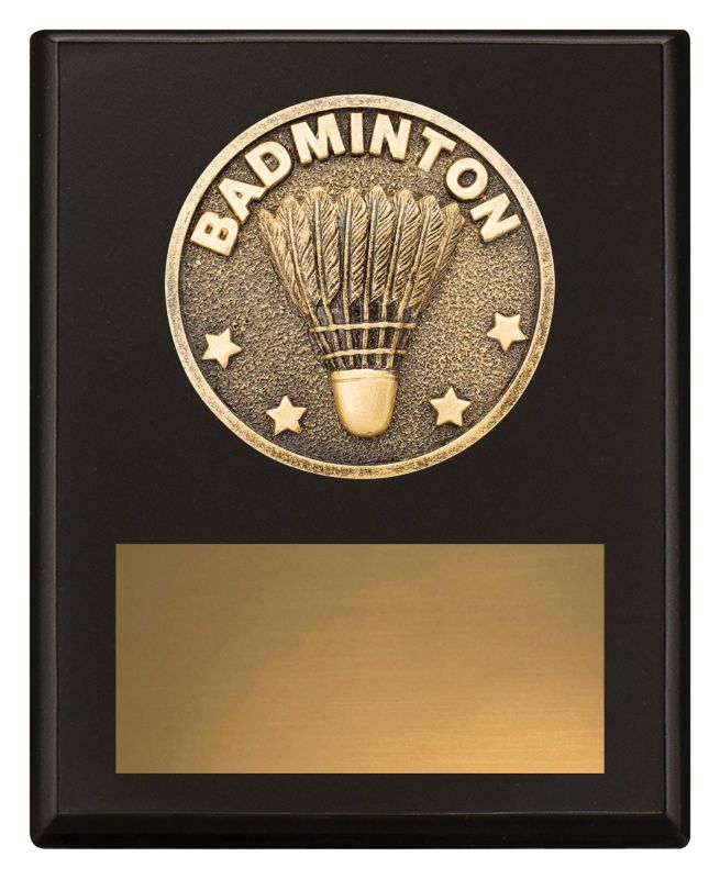 SP646A Challenge Plaque Badminton 15cm