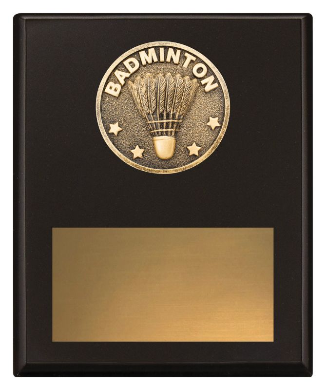 SP646C Challenge Plaque Badminton 20cm