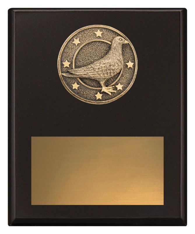 SP655C Challenge Plaque Pigeon 20cm