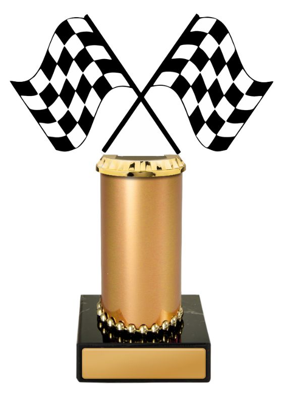 W22-10618 Acrylic Flags on Column 18cm