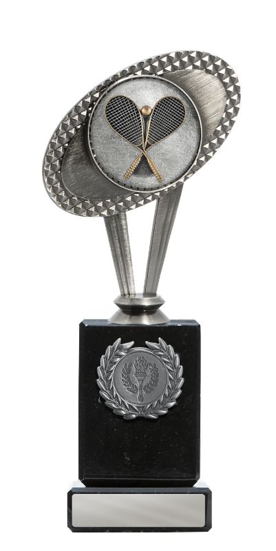 W22-10820 Metal Squash Theme on Column 22.5cm