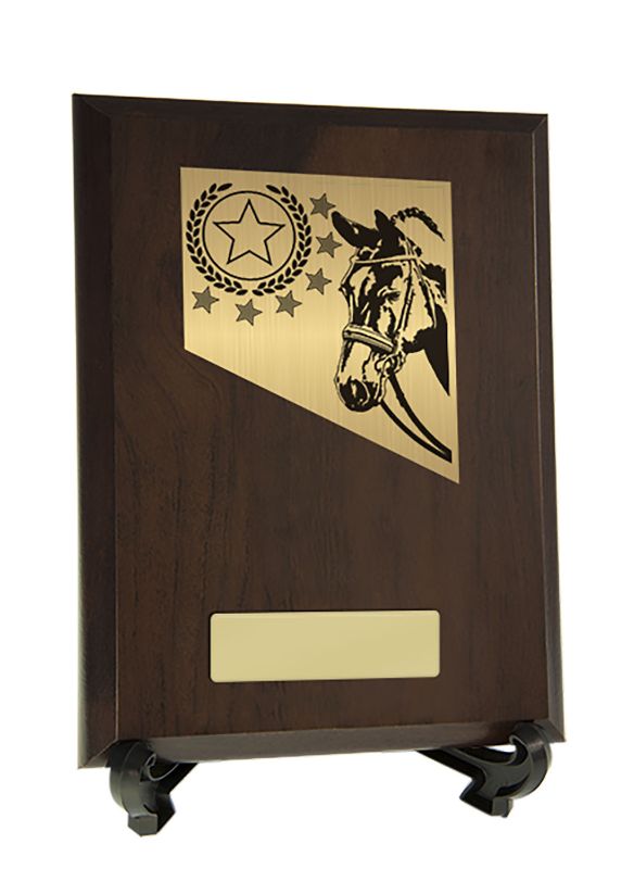 W22-9903 Plaque with Horses Trim 20cm