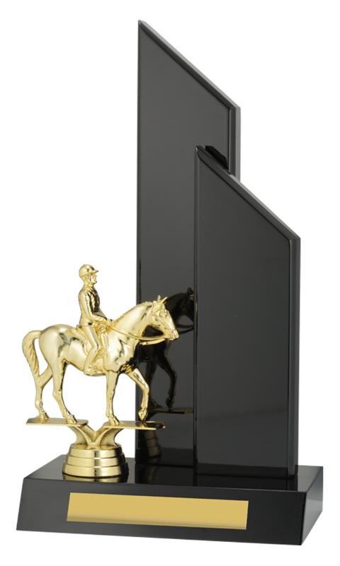 X4476 Horse Black Timber D-Wing 27cm