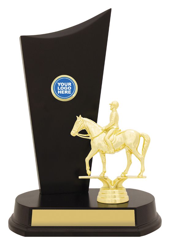 YT8137A Equestrian Timber Crest 23cm