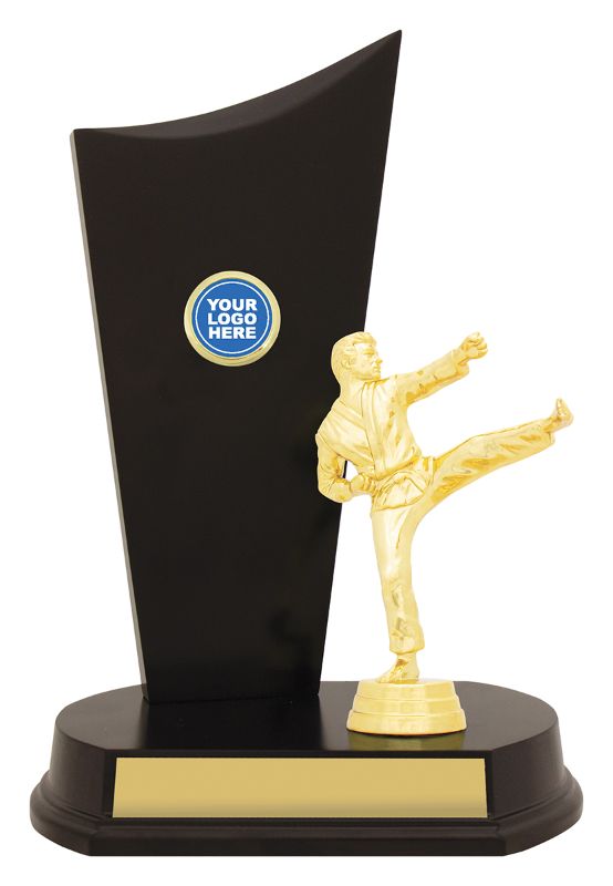 YT8344C Male Karate Timber Crest 28.5cm