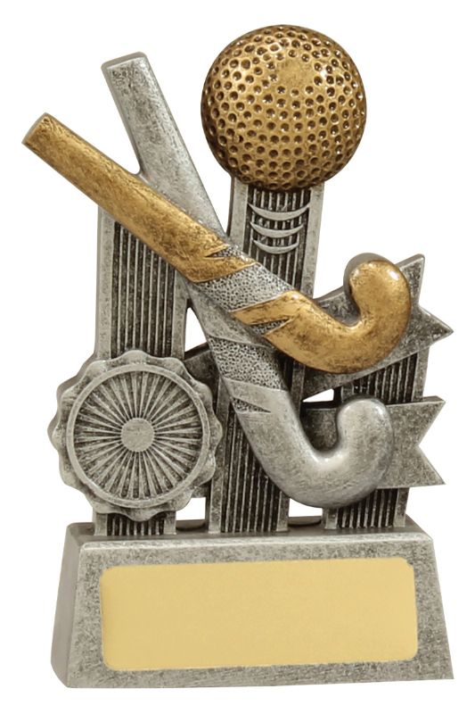 A1811B Hockey Silver Ribbon 14cm
