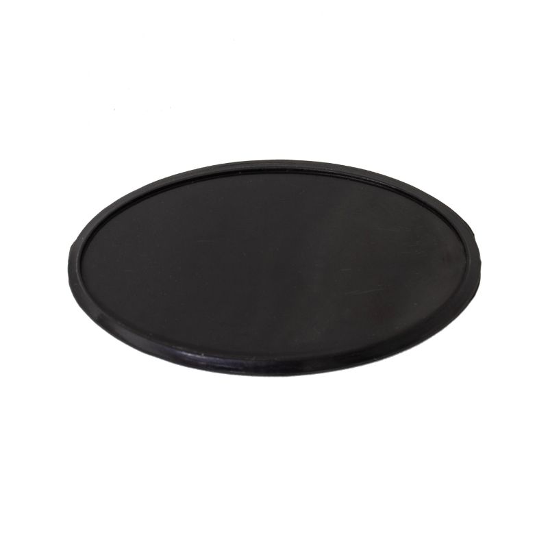 AB01K Oval Badge Frame Black 7.5cm