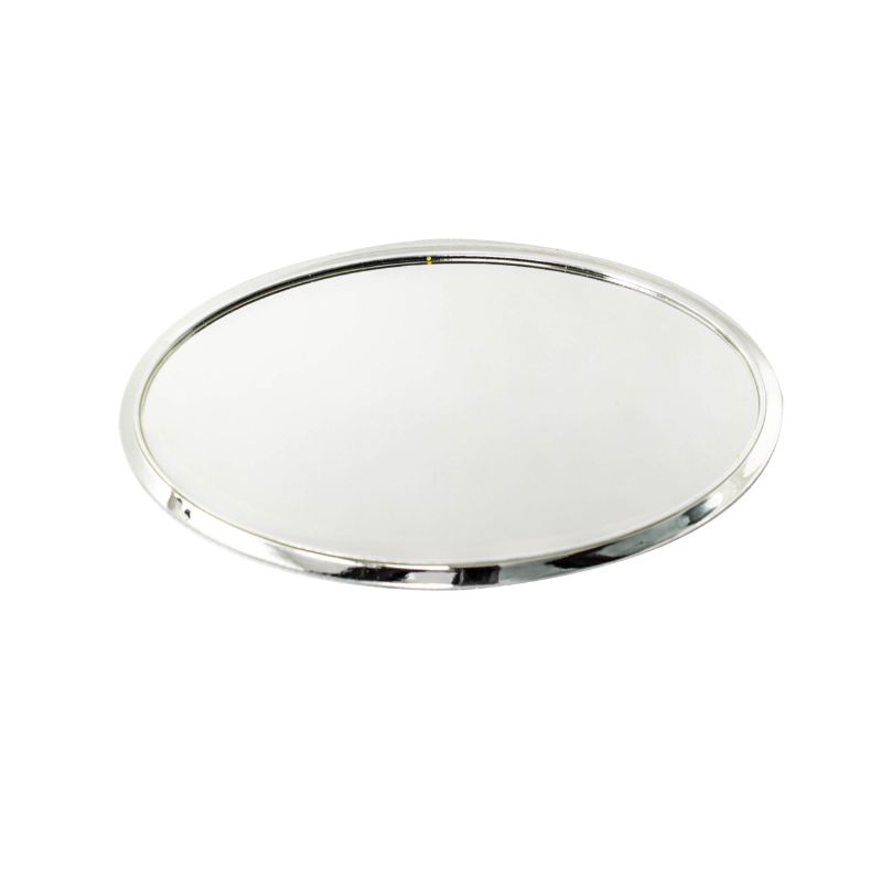 AB01S Oval Badge Frame Silver 7.5cm