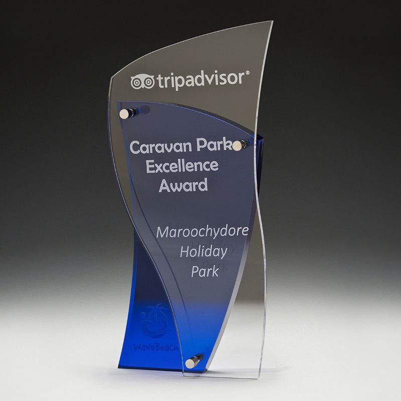 AC732S Acrylic Blue Gambit Award 19cm