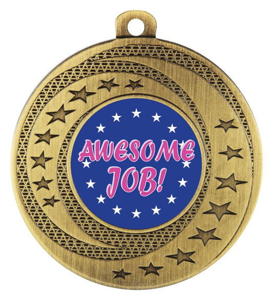 ASW104G Wayfare Medal Awesome Job Gold 5cm